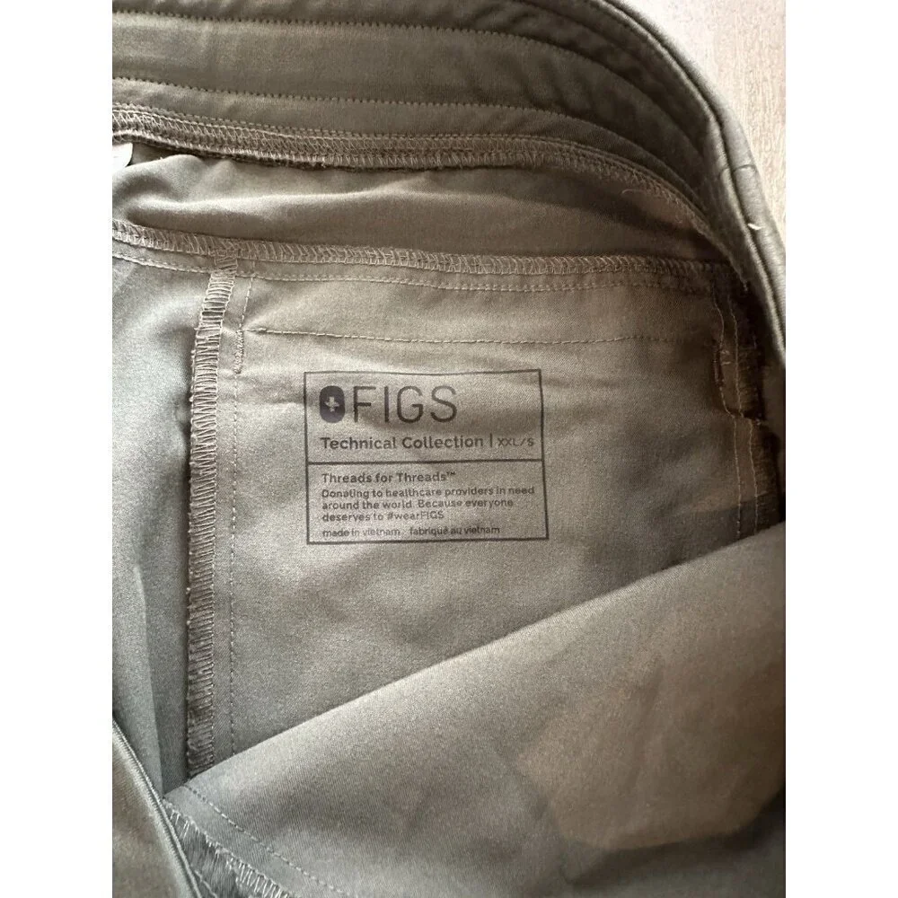 Figs Men's Axim Scrub Pants in Green Size XXL Short